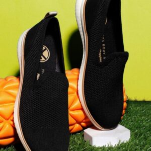 Hush Puppies Women Round Toe Textile Slip-On Sneakers