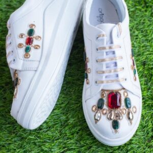 The Saree Sneakers Women Textured Sneakers