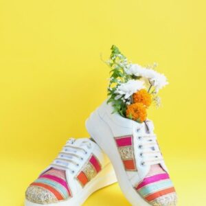 The Saree Sneakers Women Textured Sneakers