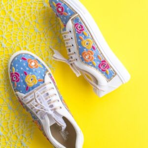 The Saree Sneakers Women Textured Sneakers