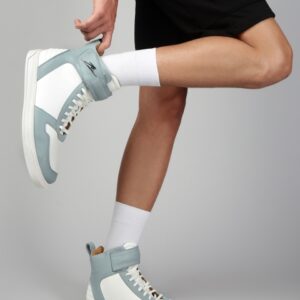 ZEESH Men Colourblocked Leather Sneakers