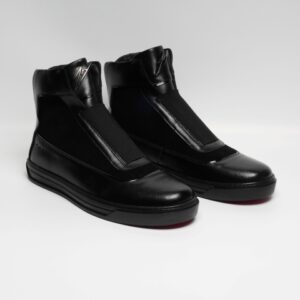 ZEESH Men Leather Slip-On Sneakers